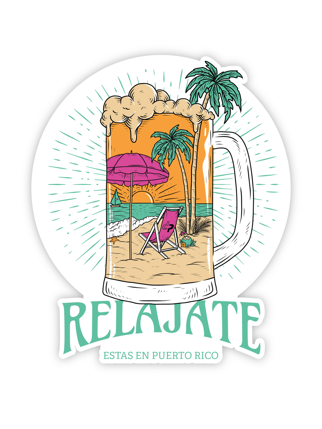 Relájate- Sticker