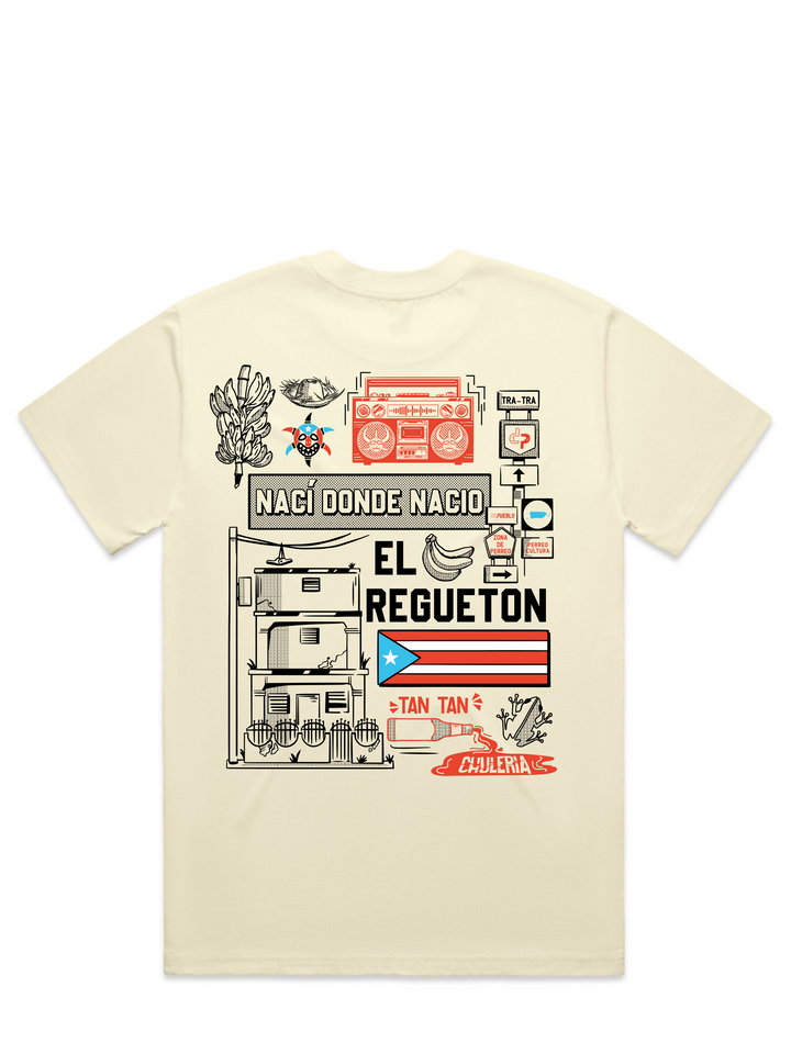 Nací Donde Nació el Regueton- Oversize Heavy Tee