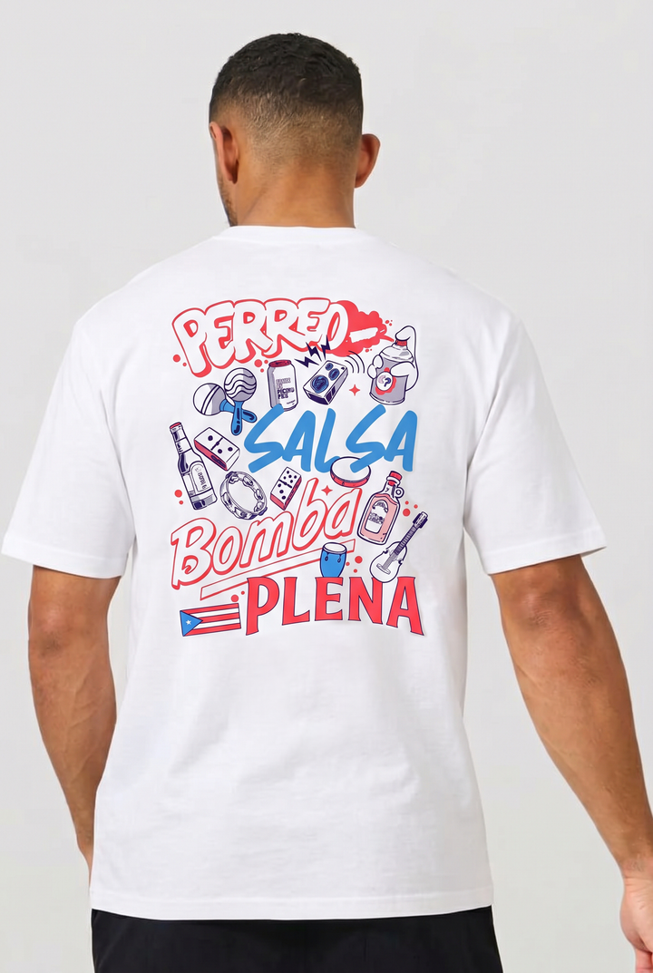Perreo Salsa Bomba Plena - Oversized Heavy Tee