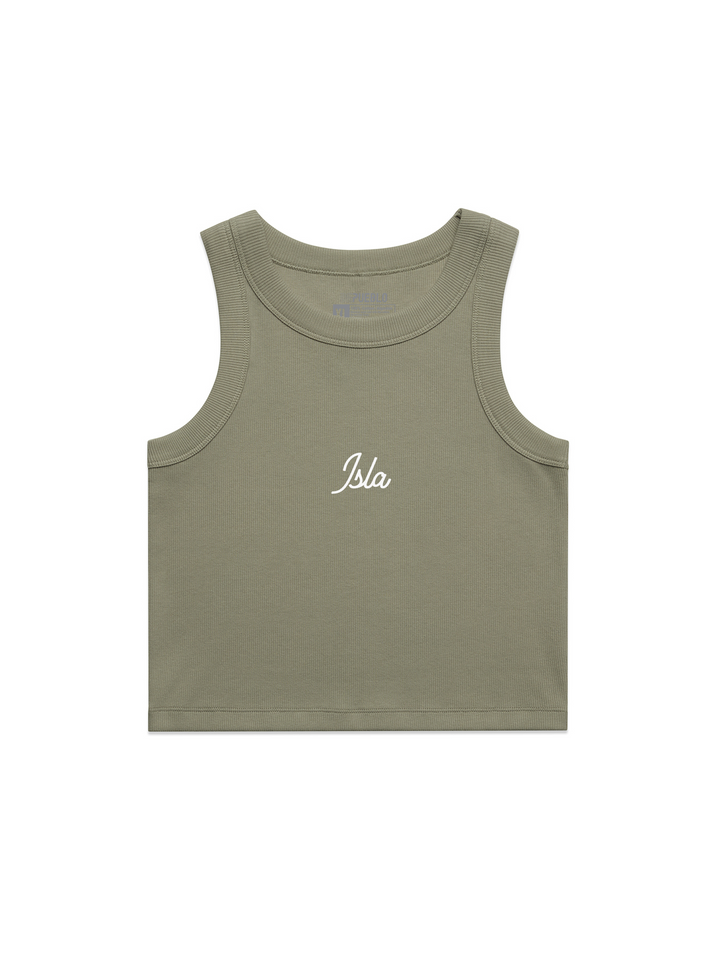 Isla PR- Rib Crop Tank