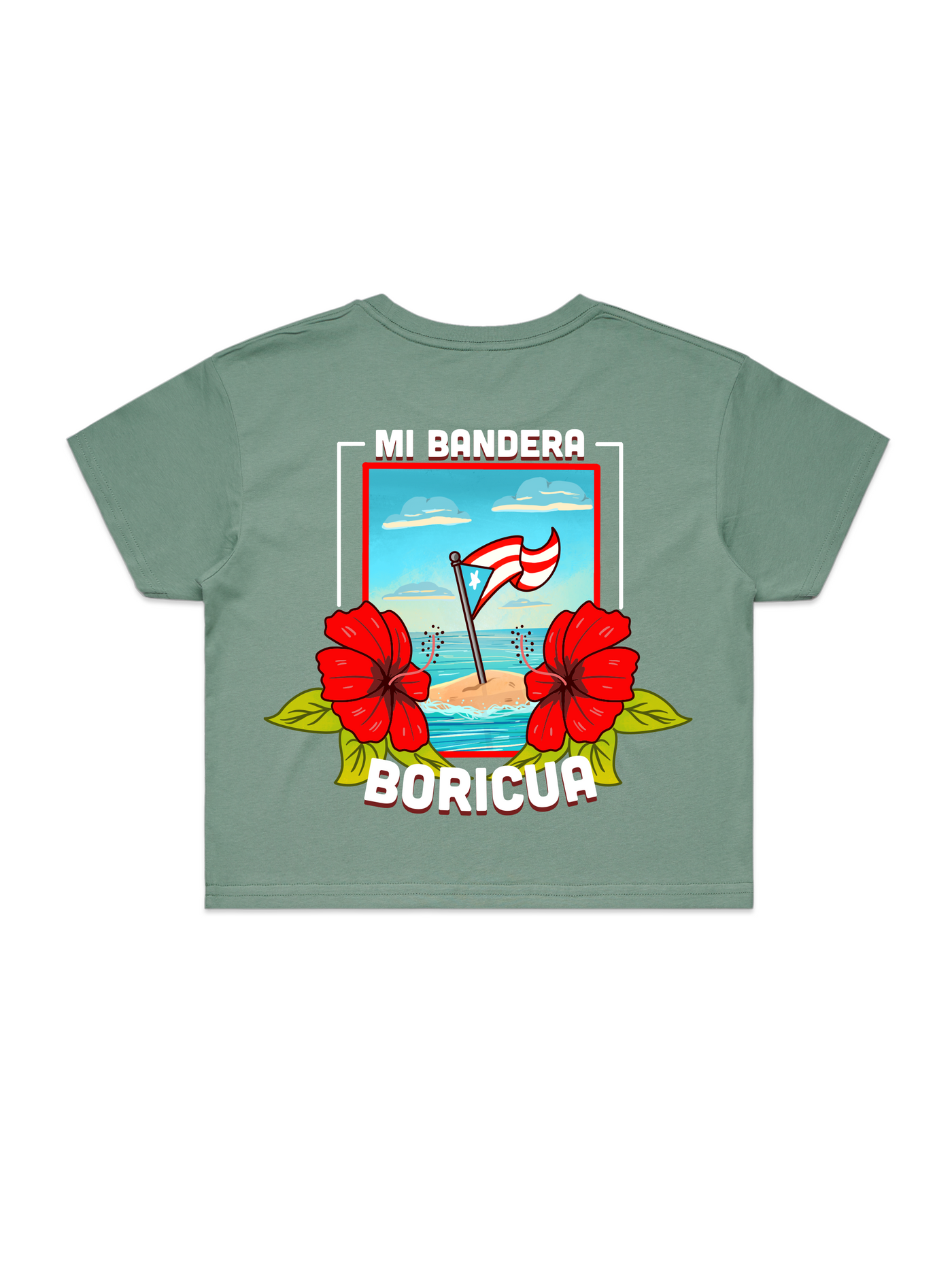 Mi Bandera Boricua -  Women's CropTop