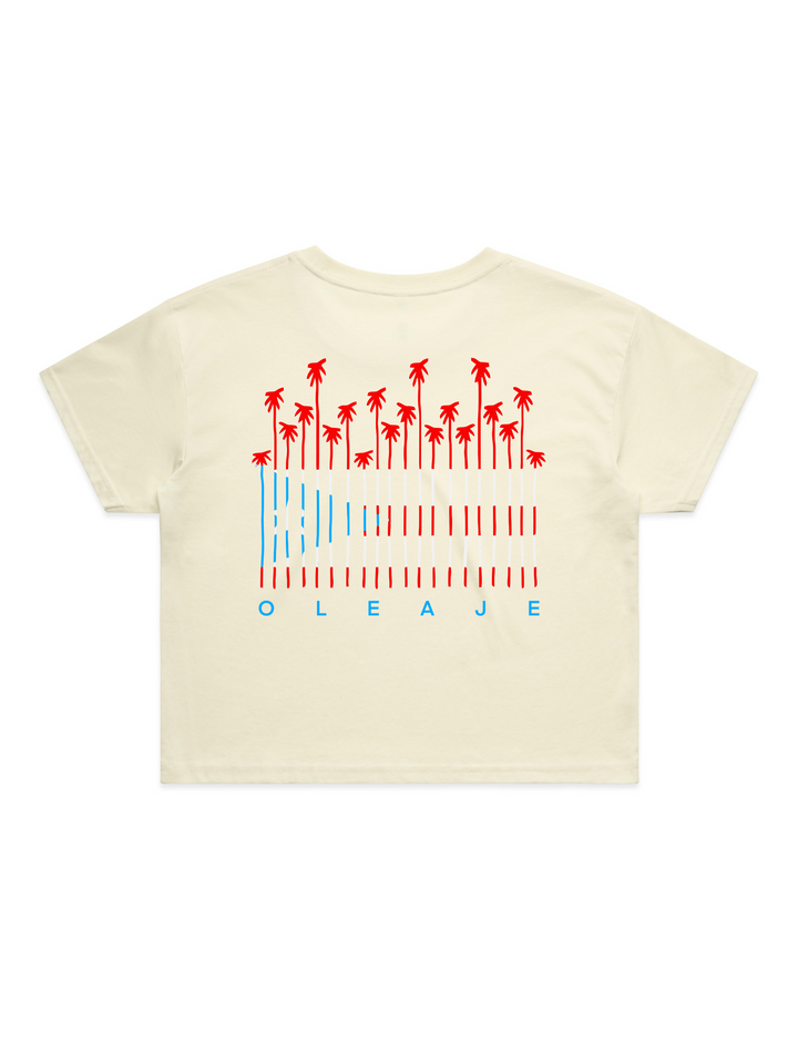 Oleaje Bandera Palma- Crop Top