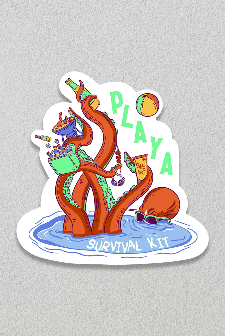 Playa Survival Kit - Sticker