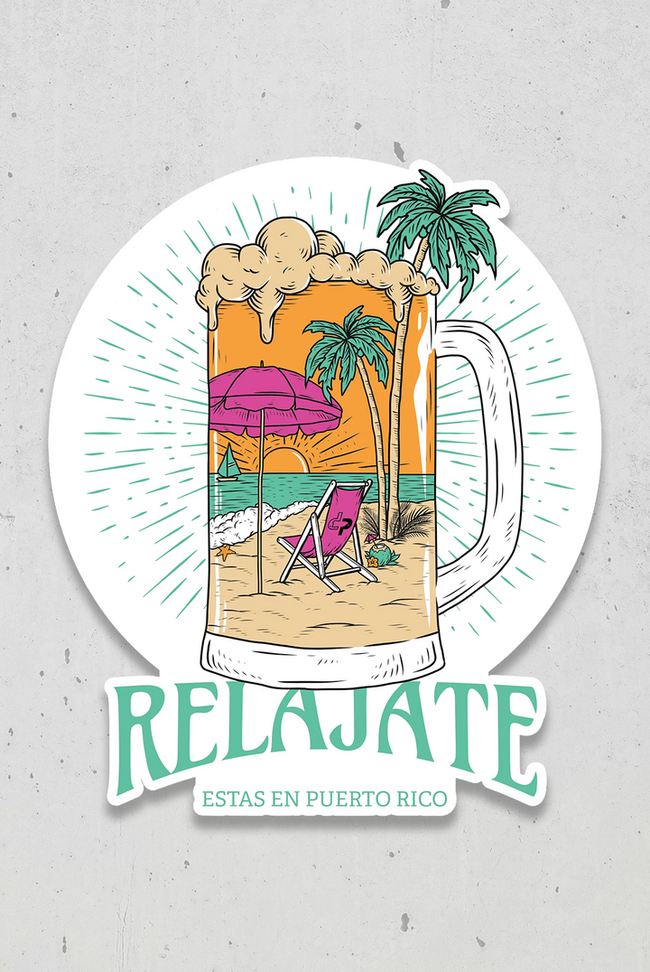 Relájate - Sticker