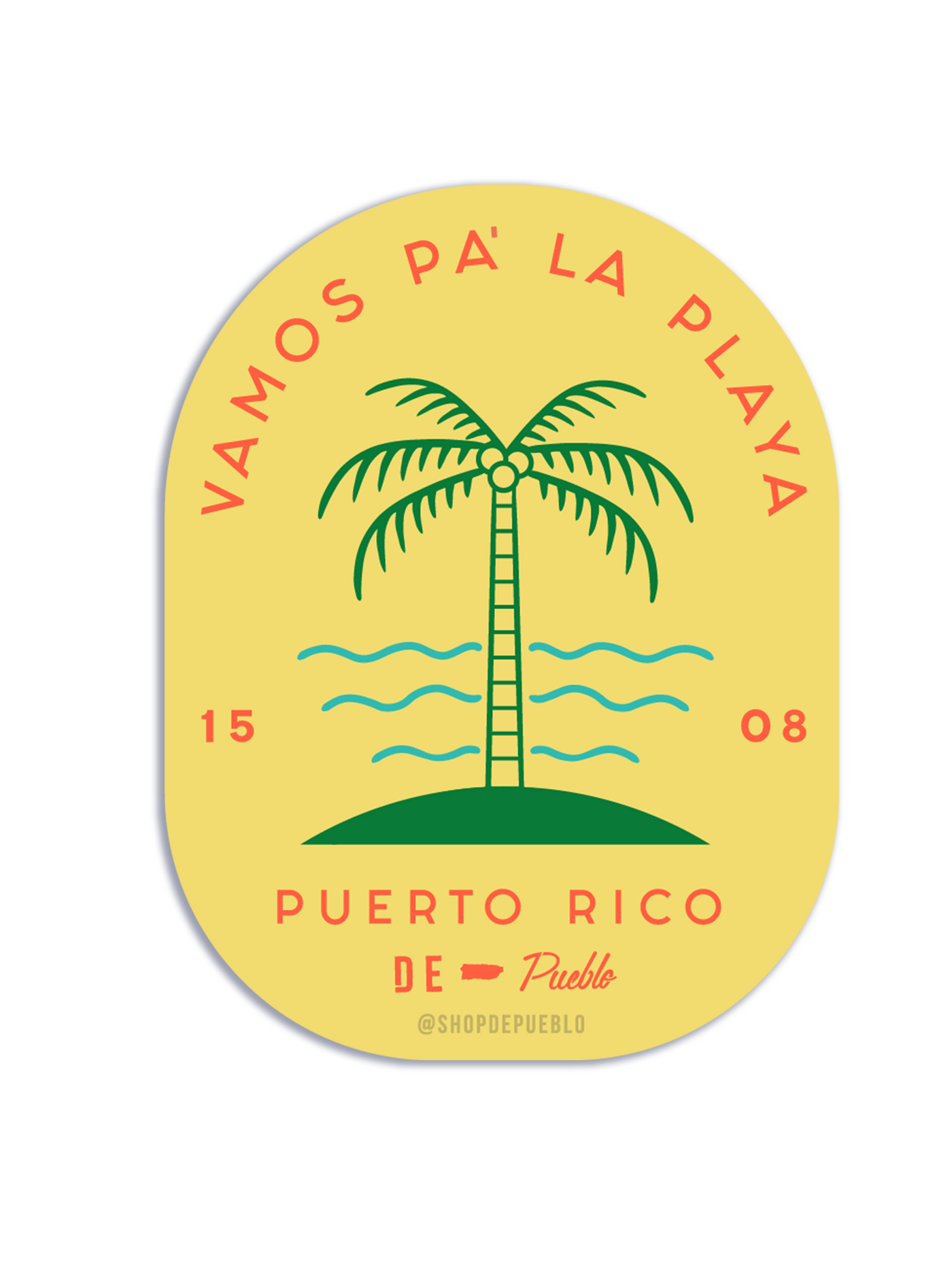 Vamos Pa' La Playa - Sticker