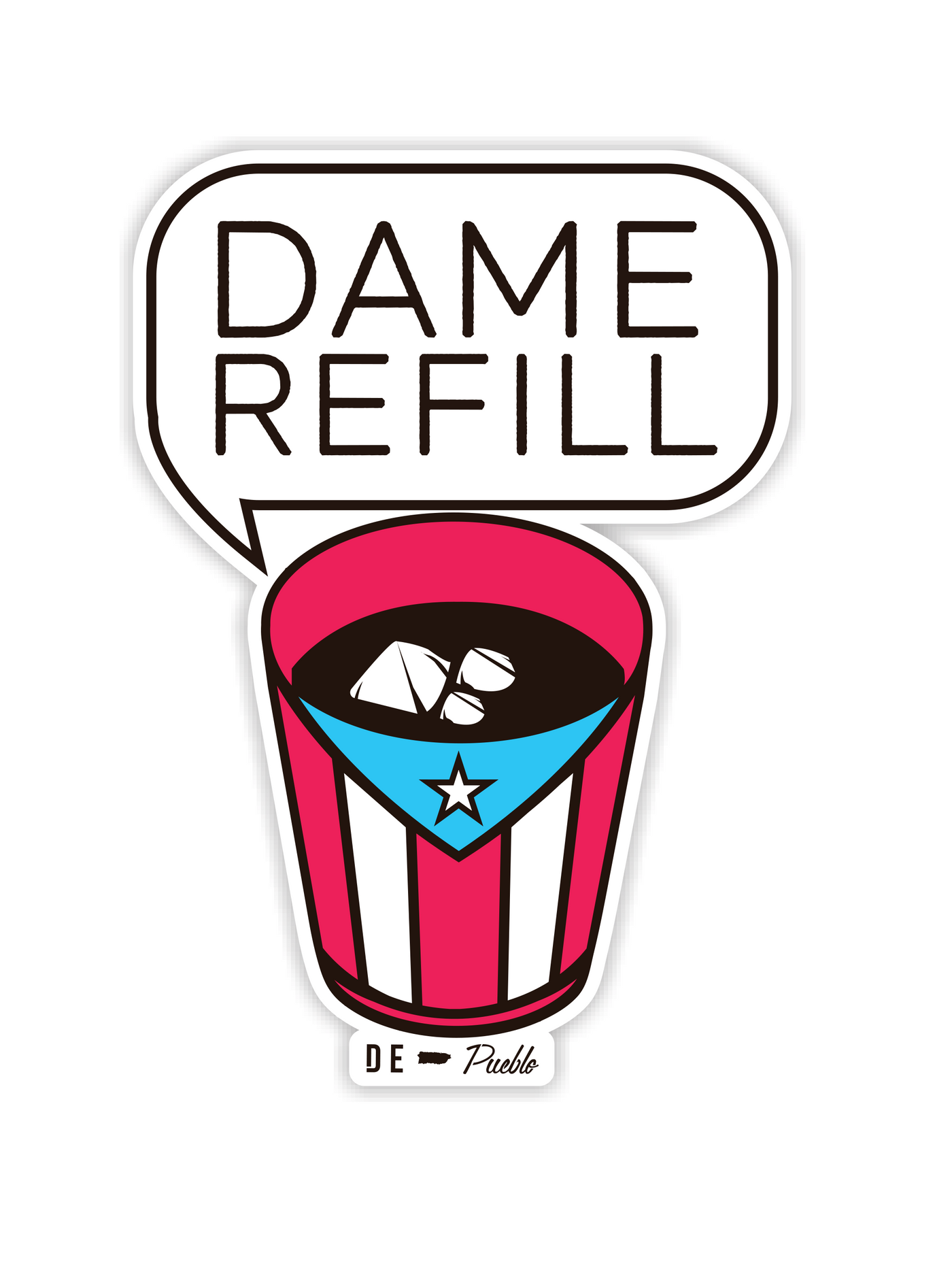 Dame Refill- Sticker