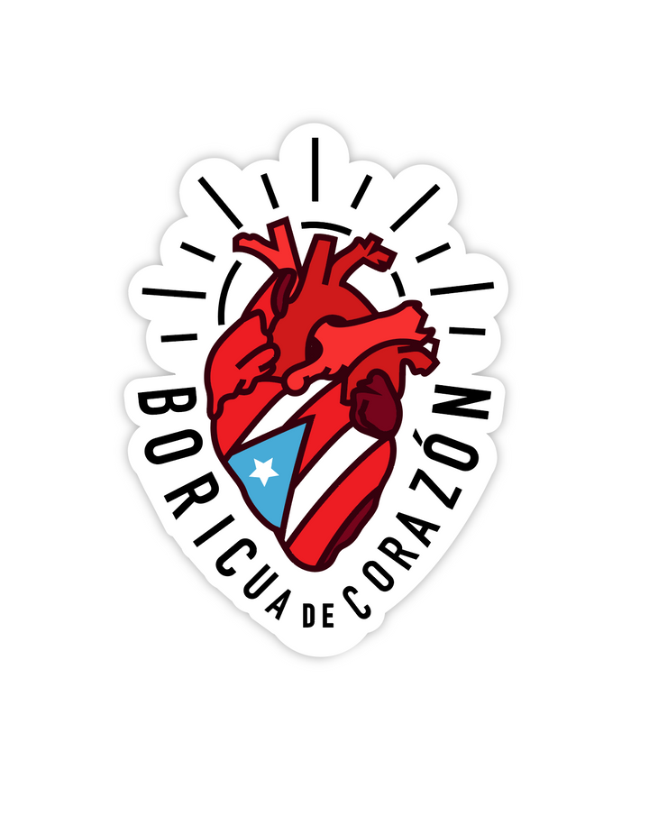 Boricua de Corazon - Sticker